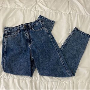 Hollister Dark Wash High Waisted Mom Jeans